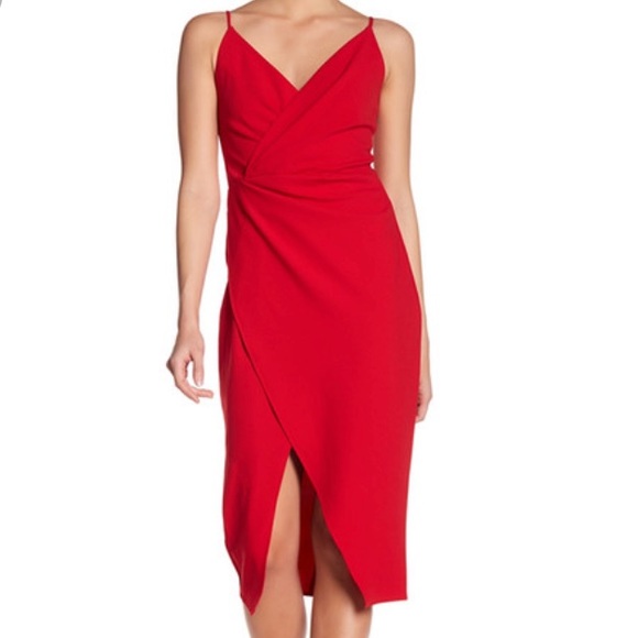 betsey johnson faux wrap dress